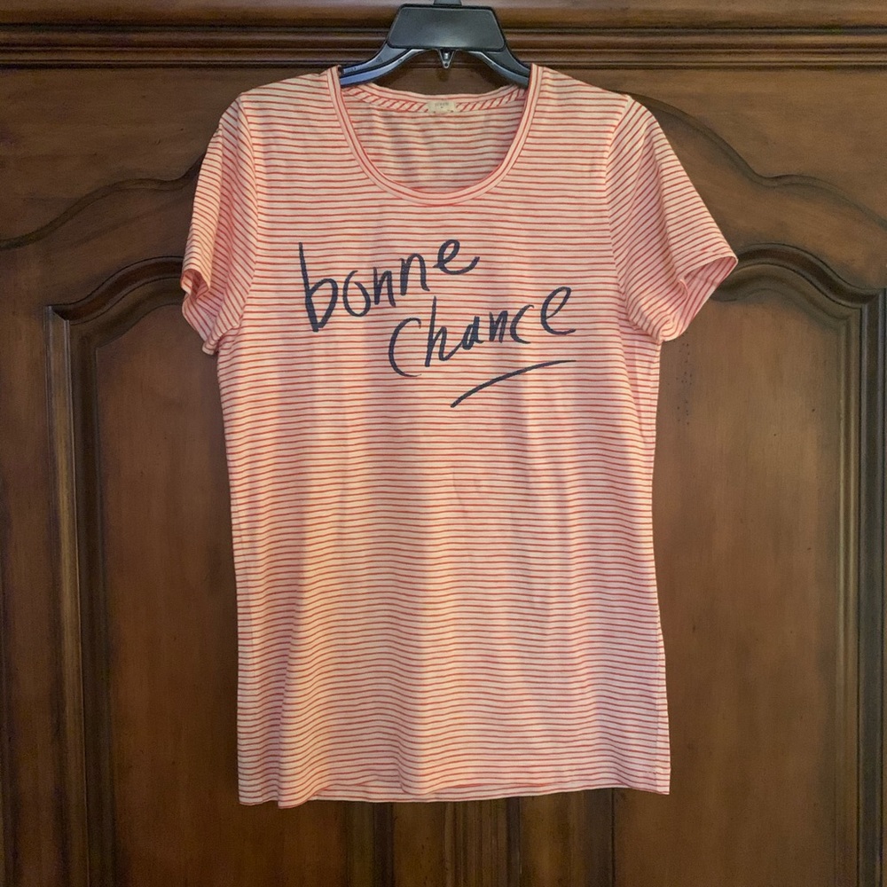 J Crew Factory Striped Frenchie Tee